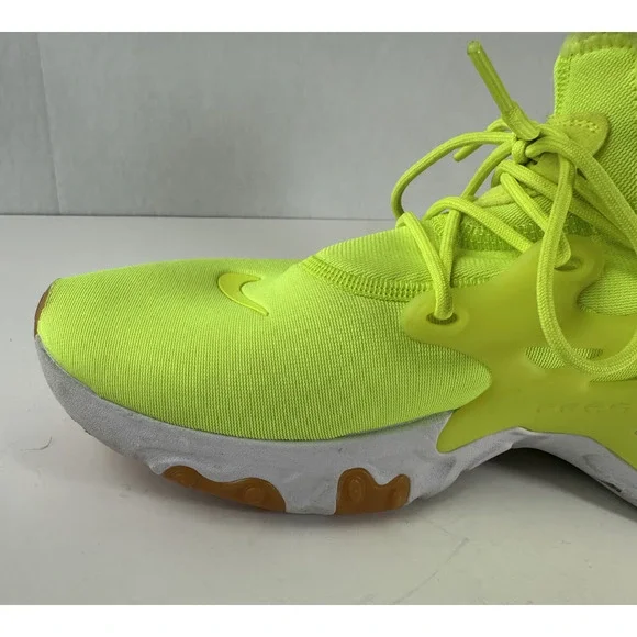 Nike Running Shoes Men's Size 11 React Presto AV2605-702 Neon Yellow Volt White - Picture 9 of 16